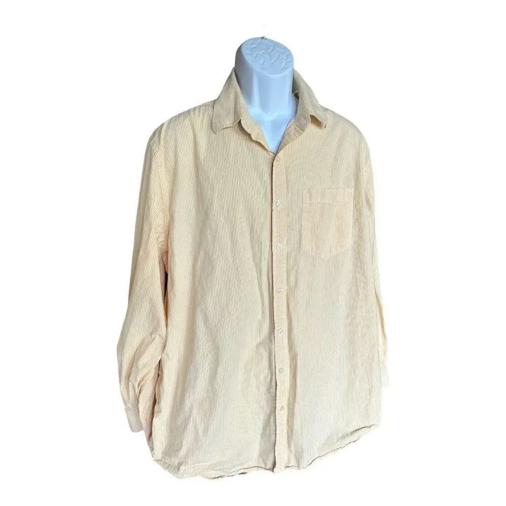 Mens Old Navy Long Sleeve Pinstripe Button Front Casual Shirt - Sz XL